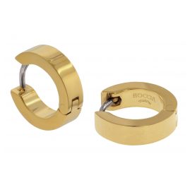Boccia 0510-13 Titanium Hoop Earrings gold