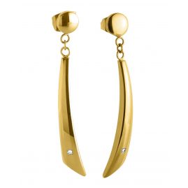 Boccia 05049-03 Damen-Ohrhänger Titan mit Diamanten vergoldet