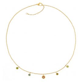 Boccia 08054-03 Women's Necklace Gold Plated Titanium with Tourmalines