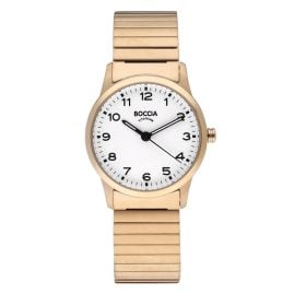 Boccia 3287-05 Women's Wristwatch Titanium Gold Tone