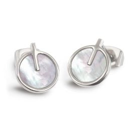 Boccia 05059-01 Women's Stud Earrings Titanium with Mother-of-Pearl