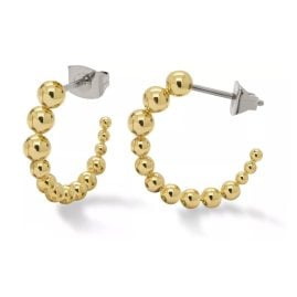 Boccia 05067-02 Women's Hoop Earrings Gold Tone Titanium