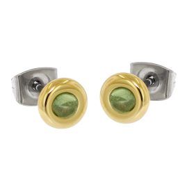Boccia 05053-04 Women's Stud Earrings Titanium with Tourmaline Gold/Green
