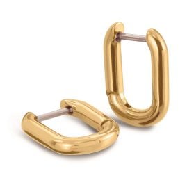 Boccia 05060-02 Women's Hoop Earrings Titanium Gold Tone