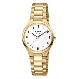 Boccia 3347-03 Ladies' Wristwatch Titanium Gold Tone
