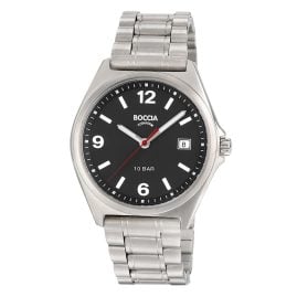 Boccia 3663-01 Men's Wristwatch Titanium Black 10 bar
