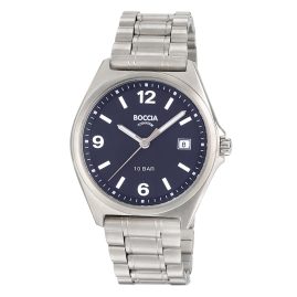 Boccia 3663-02 Herrenuhr Titan Blau 10 bar