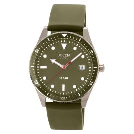 Boccia 3664-03 Men's Wristwatch Green 10 Bar Water Resistant