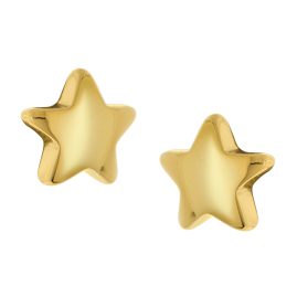 Boccia 05078-02 Children's Stud Earrings Titanium Star Gold Tone