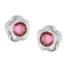 Boccia 05079-02 Children's Stud Earrings Titanium Flower Pink