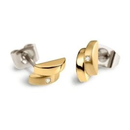 Boccia 0552-06 Ladies' Stud Earrings Titanium Gold Tone