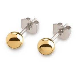 Boccia 0504-03 Women's Earrings Titanium Gold Tone