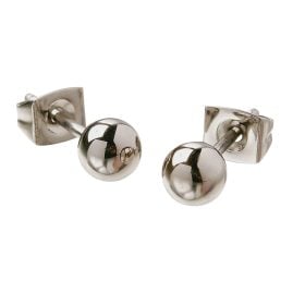 Boccia 0504-01 Women's Stud Earrings Titanium Ball
