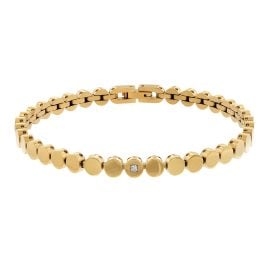 Boccia 03057-04 Ladies' Bracelet Titanium Gold Tone with Diamond