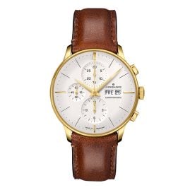 Junghans 27/7620.02 Meister Chronoscope Men's Watch Automatic Brown/Gold Tone
