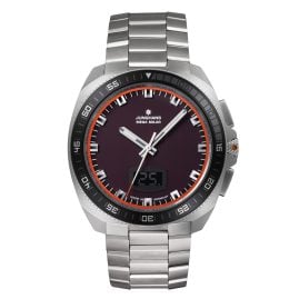 Junghans 56/4611.44 Men's Radio-Controlled Watch 1972 Mega Solar Steel Strap