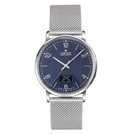 Junghans 56/4629.44 Men's Watch Radio-Controlled Milano Mega Solar Mesh/Blue