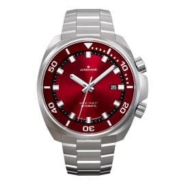 Junghans 27/4661.44 Herren-Automatikuhr 50 bar Aquaris Red 2 Bänder