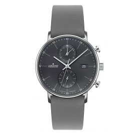 Junghans 041/487-Grau Men's Wristwatch Chronoscope Form C