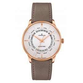 Junghans 027/5012.02 Men's Automatic Watch Meister Worldtimer Leather Strap