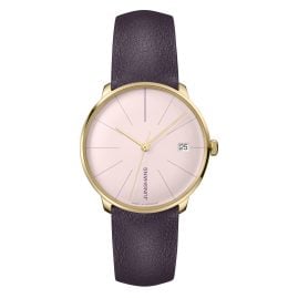 Junghans 027/7232.00 Meister Fein Ladies' Watch Small Automatic Purple/Gold