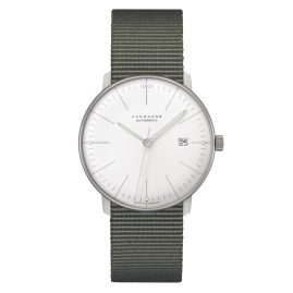 Junghans 027/4001.04 max bill Automatic Watch with Nato Strap Green