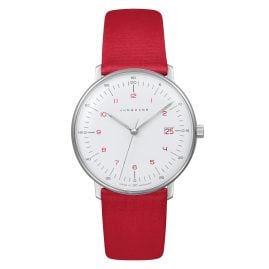 Junghans 047/4541.02 max bill Women's Watch with Sapphire Crystal Red