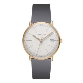 Junghans 047/7853.02 max bill Ladies' Watch Sapphire Crystal Grey/Gold Tone