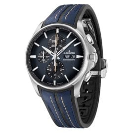 Junghans 027/4227.00 Meister Chronoscope Men's Watch Automatic Black/Blue