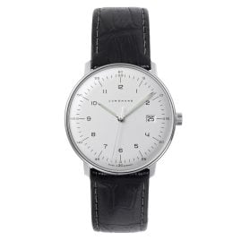 Junghans 041/4461-Reptil-Schwarz max bill Men's Watch with 2 Leather Straps