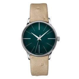 Junghans 027/3343.00 Meister Ladies' Watch Automatic Beige/Dark Green
