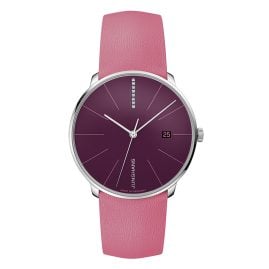 Junghans 027/4358.00 Ladies' Watch Meister Fein Automatic with Diamonds Berry