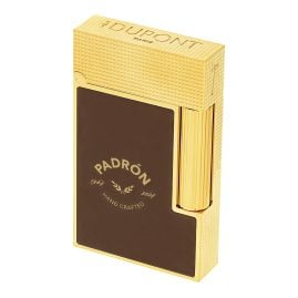 S.T. Dupont C16014 Feuerzeug Linie 2 Padron Gold/Braun