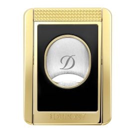 S.T. Dupont 003553 Zigarrenschneider und -bank Schwarz/Goldfarben