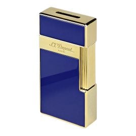 S.T. Dupont 025005 Feuerzeug Big D blau/gold
