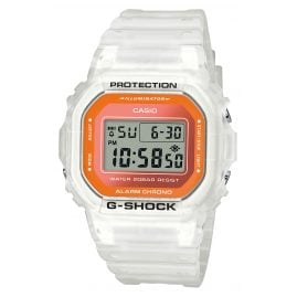 Casio DW-5600LS-7ER G-Shock Trending Digitaluhr Weiß / Orange