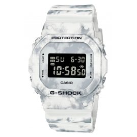Casio DW-5600GC-7ER G-Shock The Origin Digitaluhr Weiß Marmoriert