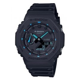 Casio GA-2100-1A2ER G-Shock Classic AnaDigi Men's Watch Black/Turquoise