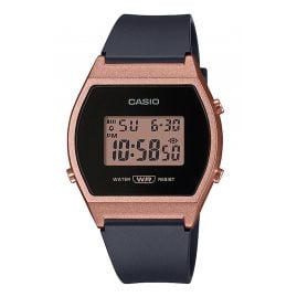 Casio LW-204-1AEF Collection Digital Watch Black/Rose Gold Tone