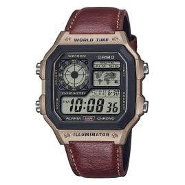 Casio AE-1200WHL-5AVEF Men's Watch Digital with Leather Strap