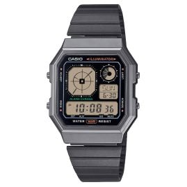 Casio A130WEGG-1AEF Armbanduhr Digital Edgy Collection Anthrazit