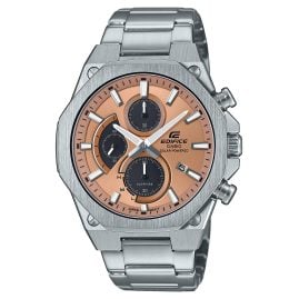 Casio EFS-S570D-5AUEF Edifice Solar Chrono Men's Watch Steel/Hazelnut