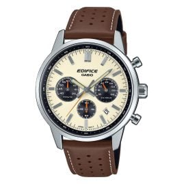 Casio EFR-575L-7AEF Edifice Chronograph Herrenuhr mit Lederband