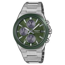 Casio EFS-S650D-3AEF Edifice Herrenuhr Solar Chrono Stahl/Grün