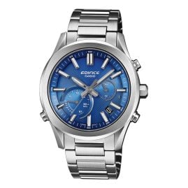 Casio EQB-1300D-2AEF Edifice Herrenuhr Solar Chrono Stahl/Blau