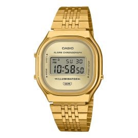 Casio A140WEG-9AEF Unisex-Armbanduhr Edgy Collection Goldfarben
