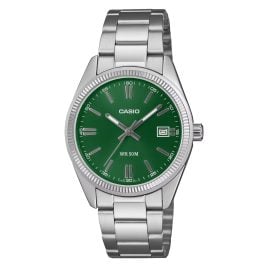 Casio UTP-1302PD-3A1VEF Quarzuhr in Unisexgröße Edelstahl/Grün