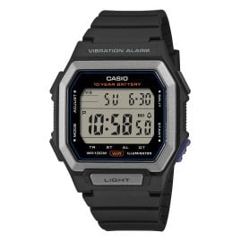 Casio W-738H-1AVEF Digitaluhr für Herren Dualzeit Schwarz