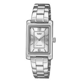 Casio LTP-1234PDD-7AEF Watch for Women Rectangular Silver Tone