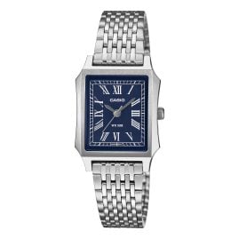 Casio LTP-B190D-2BVER Damenuhr Quarz Rechteckig Stahl/Blau